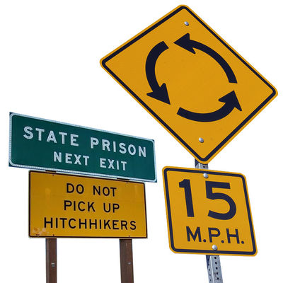 Trafik Hız Sınırı İşareti Alüminyum Trafik İşareti Tağı Yolu Güvenliği İçin Yolu Yavaşlatıcı Yol İşareti