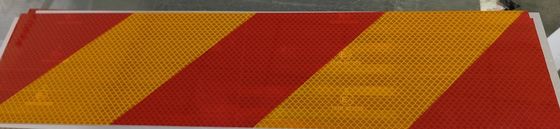Red And Yellow Strip Aluminum Safety Sign Board Traffic Warning Rear Reflective Marking Plate For Truck Trailer Vehicle