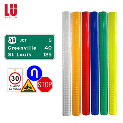 Eco Solvent  High Intensity Prismatic Reflective Film Printable Reflective Sheeting for Highway Traffic Signs