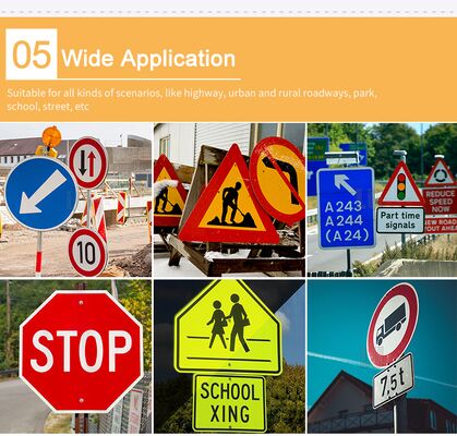 Yüksek Görünürlük Trafik İşaretleri için 10 Yıl Kendinden Yapışkanlı Floresan Sarı Yeşil Kireç Mikro Prizmatik Yansıtıcı Kaplama Filmi