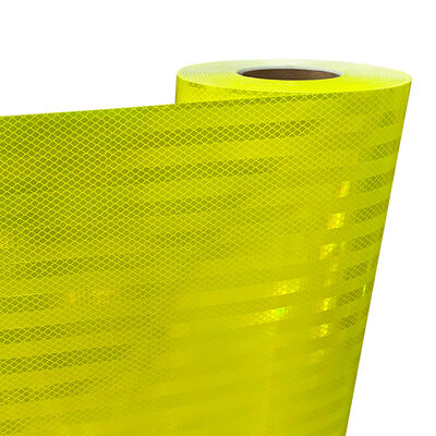 5 cm Cinta 3 m Reflectivo 8910a Bisiklet Reflektör Mikro Prizmatik DOT-C2 Floresan Kireç Sarı Yeşil Kamyonlar için Yansıtıcı Bant