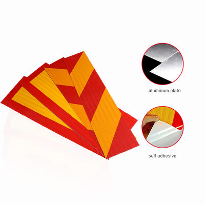 Yellow Red Reflective Rear Marking Plates for Truck, Car Safety,warning Reflective Tape