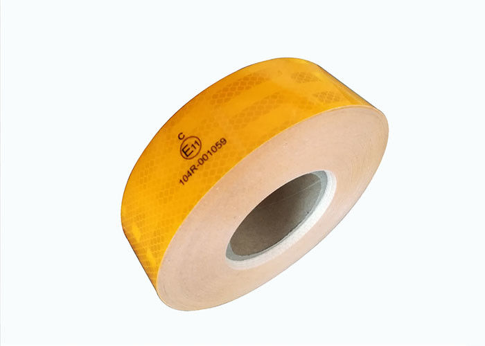 Araçlar İçin Hafif Akrilik Şeffaf Ece 104 Reflektif Bant, Amber 2 Reflektif Bant
