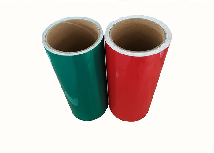 Flexiable Trafik Yansıtıcı Işareti Vinil Film Beyaz Kırmızı Yeşil Renkli Özel