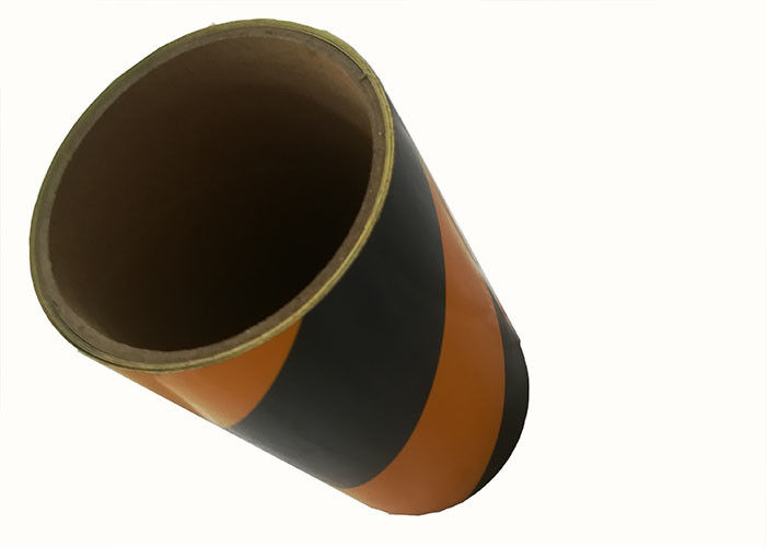 Trafik Işaretleri için Eğimli Hi Vis Geniş Sarı Siyah Yansıtıcı Bant Kendinden Yapışkanlı