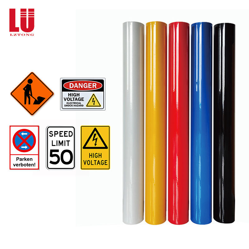 ASTM TİP 1 7 Yıl Yüksek Görünürlük Mühendislik Sınıfı 7200 PMMA Trafik İşaretleri için Yansıtıcı Vinil Film Levha