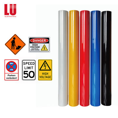 ASTM TİP 1 7 Yıl Yüksek Görünürlük Mühendislik Sınıfı 7200 PMMA Trafik İşaretleri için Yansıtıcı Vinil Film Levha
