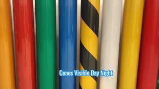 RA2 Cam boncuklar kendinden yapışkanlı Trafik bariyeri koni kol işaretleri için yansıtıcı bant etiketi